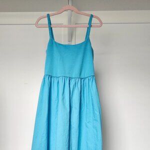 Light Blue Old Navy Fit and Flare Midi Dress